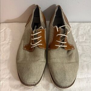 Men's Beige and Tan Oxford Shoes